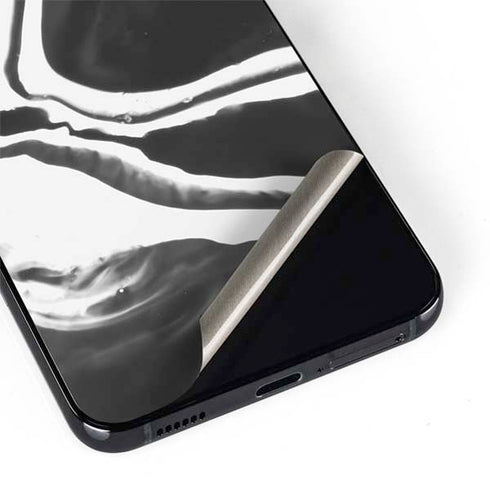 Black Marble Ink Galaxy S22 Plus Skin